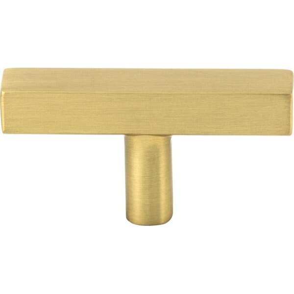 2-1/4 Brushed Gold Dominique Cabinet T Knob